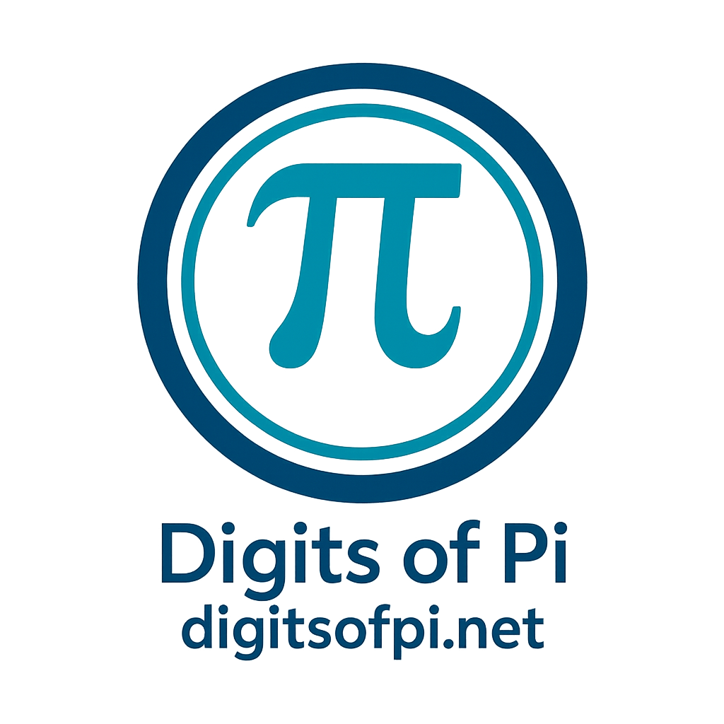 Digits of Pi Logo - Pi symbol in a circle
